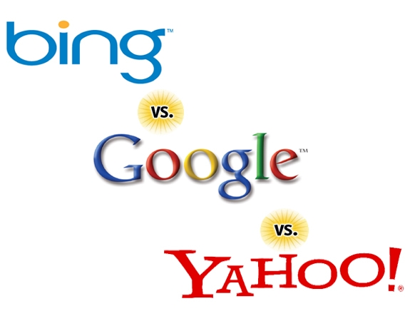 Google vs Bing vs yahoo